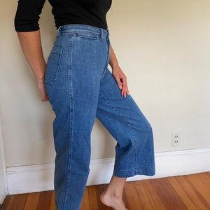 Madewell Wide Leg Crop Jeans